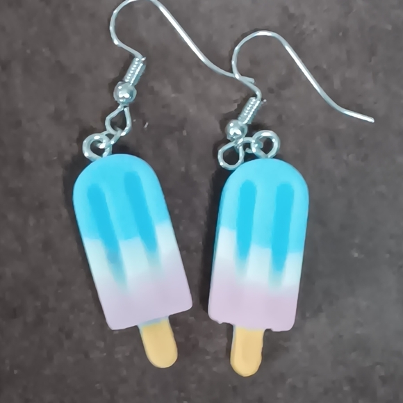 Jewelry - Summer fun popsicle strawberry earrings, handmade